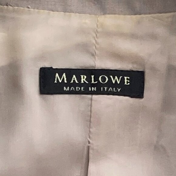 Marlowe Italy Wool Blazer Lined Hidden Buttons - Picture 4 of 13